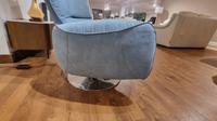 Egoitaliano Mira Swivel Electric Recliner Chair Blue - Clearance Cork
