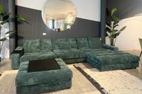 Heidi Chaise Corner Sofa and Footstool - Clearance Limerick