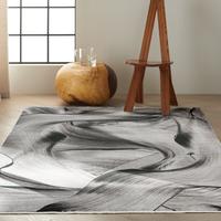 Calvin Klein Balian CK53 Grey Black Rug Calvin Klein Balian CK53 Grey Black Rug