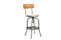Reclaimed Bar Stool with Back Rest Reclaimed Bar Stool with Back Rest