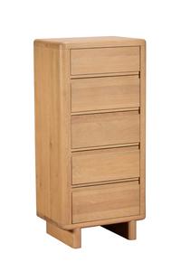 Rowan 5 Drawer Tall Chest Oak