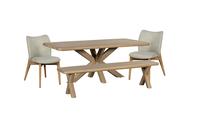 Rowan Dining Table & Bench & 2 Dining Chairs - Bundle