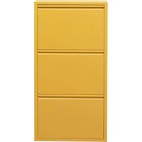 3 Drawer Yellow Shoe Container