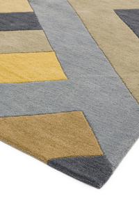 Reef Rug RF02 Big Zig Ochre Grey Reef Rug RF02 Big Zig Ochre Grey