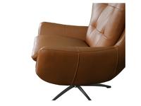Glen Bergen Tan Leather Swivel Chair