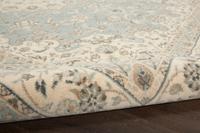 Living Treasures Rug LI15 Aqua/Ivory Living Treasures Rug LI15 Aqua/Ivory