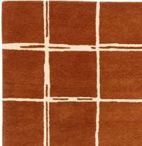 Albany Rug Grid Rust