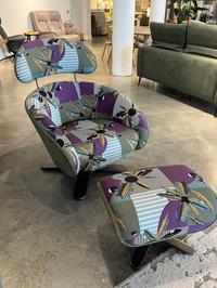 Coconut Chair and Footstool - Clearance Limerick