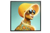 LED Sun Hat Woman Picture