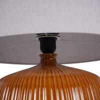 Bruno Ceramic Burnt Ochre Table Lamp