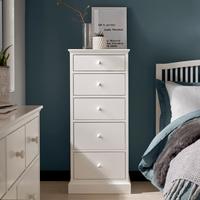 Aoibheann 5 Drawer Tall Chest of Drawers Aoibheann 5 Drawer Tall Chest of Drawers