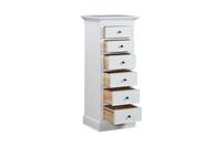 Pietra 6 Drawer Tall Chest Antique White