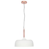 Anke Matte Cream Domed Metal Pendant Anke Matte Cream Domed Metal Pendant