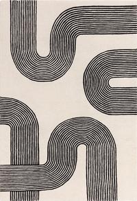 Matrix Arches Black Rug