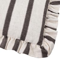 Connie Striped Ruffle Cushion