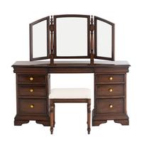 image of wooden vanity set against a white background