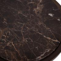 Iota Accent Table Brown Marble