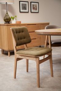 Boden Hunter Green Dining Chair Grey Oil Legs