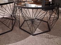 Set of 2 Mirror Tables - Clearance Cork