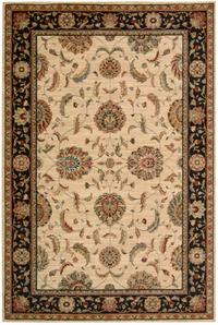 Living Treasures Rug LI04 Ivory/Black Living Treasures Rug LI04 Ivory/Black