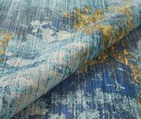 Concept Looms LUX04 Washable Rug Blue Gold