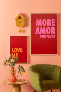 Modern Cuckoo Wall Clock - Bright Yellow