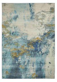 Concept Looms LUX04 Washable Rug Blue Gold