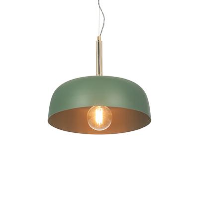 Anke Matte Bottle Green Dome Metal Pendant