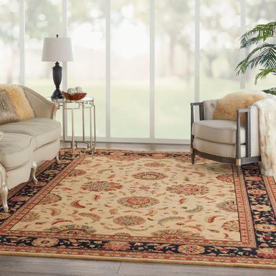 Living Treasures Rug LI04 Ivory/Black