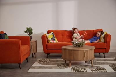 Ivy large Sofa Clara Paprika