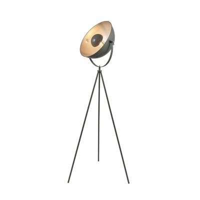 Sona Grey and Silver Tripod Floor Lamp