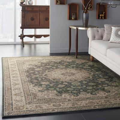 Living Treasures Rug LI15 Grey/Ivory