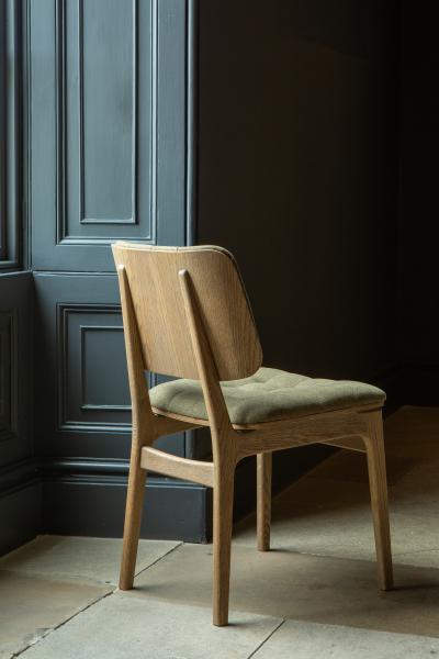 Boden Hunter Green Dining Chair Grey Oil Legs