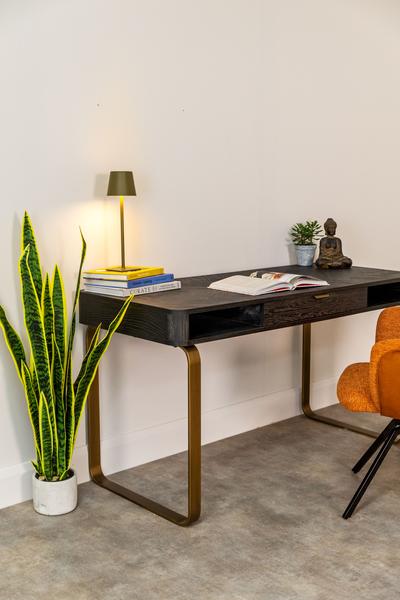 Blackbone Brass Desk 1 Drawer