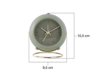 Globe Alarm Clock - Moss Green