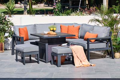 Costa Garden Corner Dining Set with Adjust Table