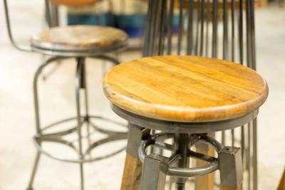 Reclaimed Swivel Stool