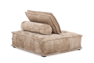 Fable Lounge Chair and Stool Bundle - Glam Block Sand
