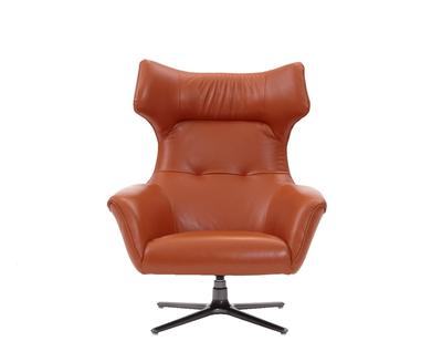 Flavio Swivel Chair Burnt Orange