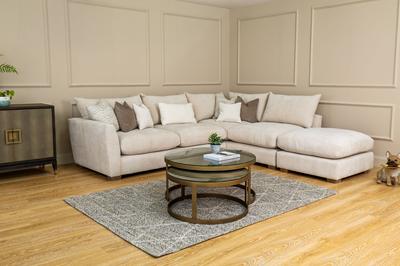 Girona Footstool Digby Beige