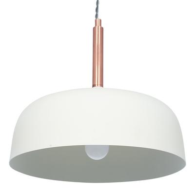 Anke Matte Cream Domed Metal Pendant