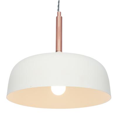 Anke Matte Cream Domed Metal Pendant