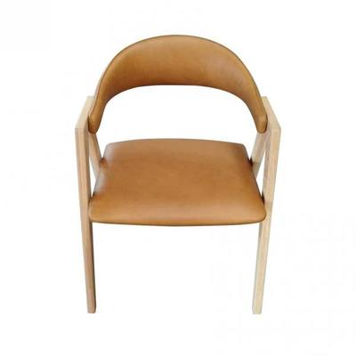 Lexine Dining Chair Tan Leather