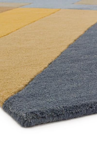 Reef Rug RF02 Big Zig Ochre Grey