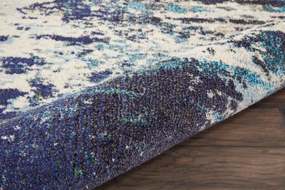 Celestial Rug CES02 Ivory Teal Blue