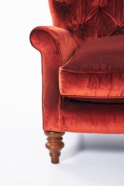 Jethro Buttoned Wing Chair