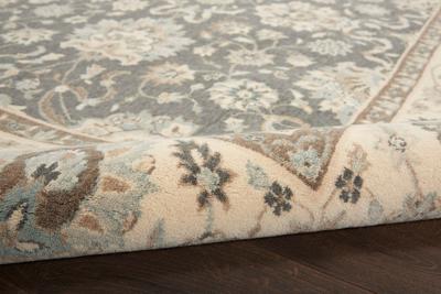 Living Treasures Rug LI16 Grey/Ivory