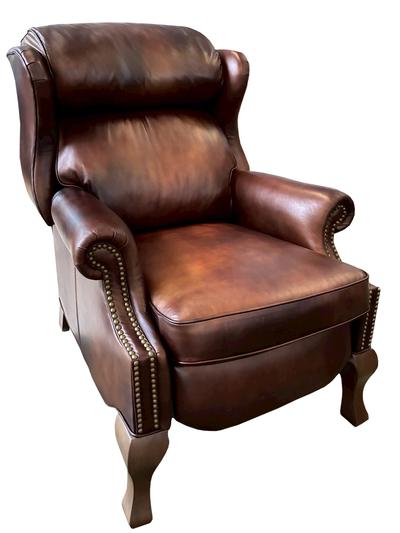 Craster Recliner Wing Chair Vinted Tan