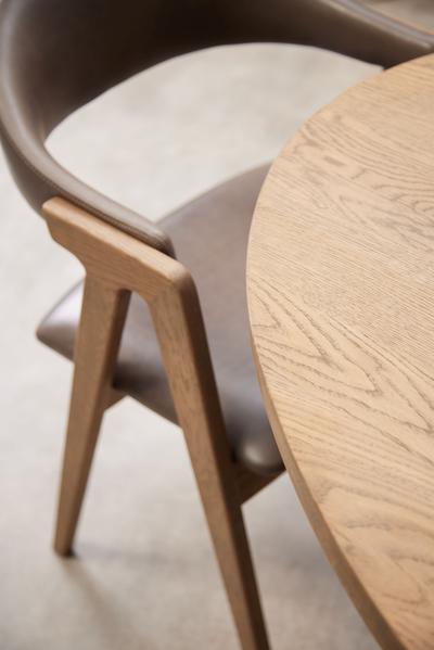 Lexine Chair Grey Leather
