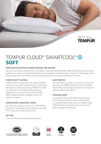 Tempur Cloud SmartCool Pillow Soft